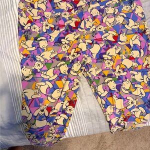 LuLaRo Winnie the Pooh Print Leggings plus size